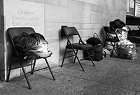Soup Kitchen : St Luke's Lutheran Church : Hell's Kitchen : Food queues : Food lines : Hell's Kitchen : Streetlife, New York, Photo by Richard Moore